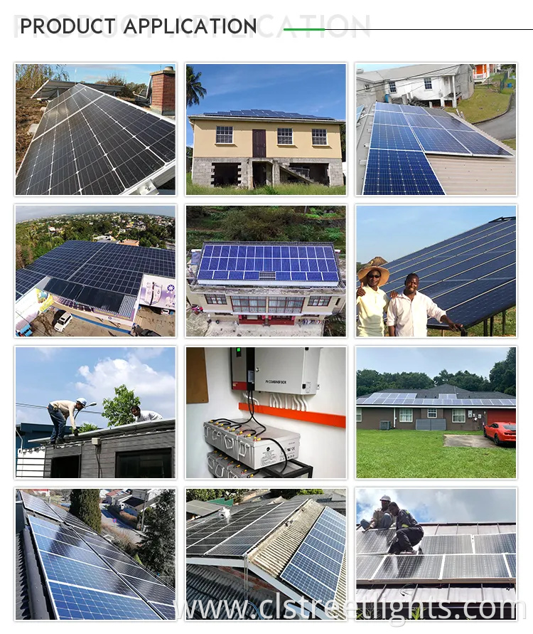 700W Biggest Power 25 Years Warranty Half Cell PV Solar Power System Monocrystalline Solar Panel Together with Solar Battery Bank TUV CE ISO IEC